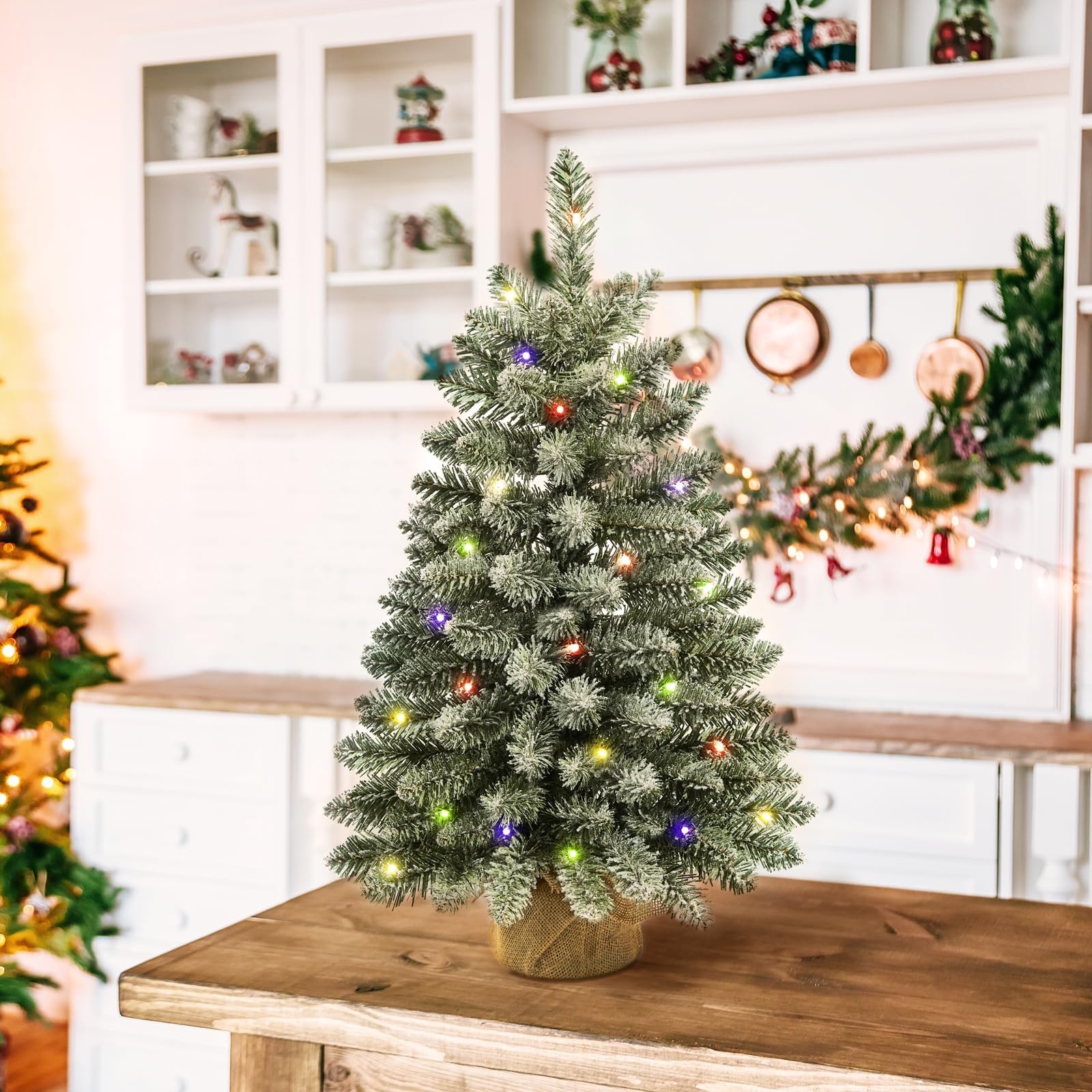 Homebase xmas tree lights top
