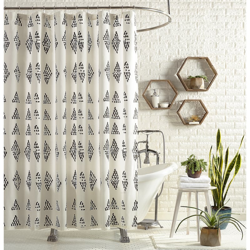 Prosperity Fabric Shower Curtain by Jungalow