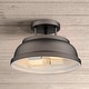 preview thumbnail 8 of 18, 2-Light Metal Semi-Flush Mount Ceiling Light - N/A Oil Rubbed Bronze