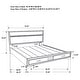 preview thumbnail 14 of 18, Miranda 4-piece Platform Storage Bedroom Set White