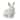 Sitting Bunny Planter White Stoneware Spring
