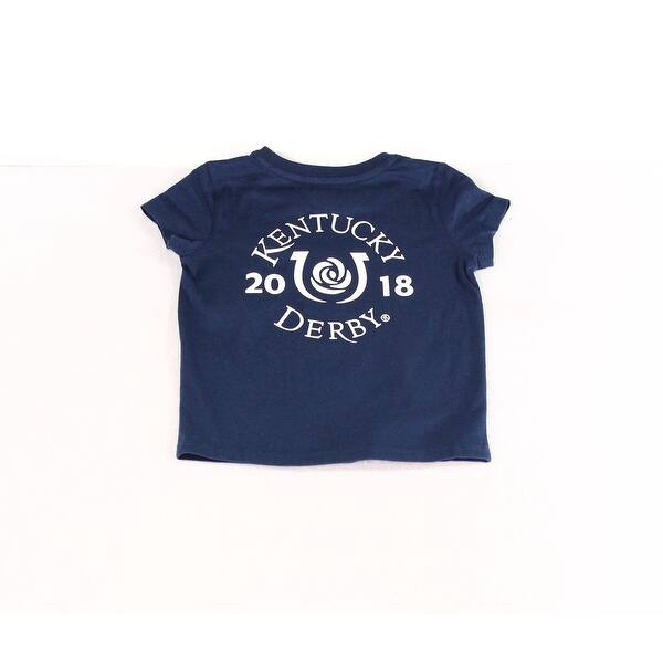 Shop Vineyard Vines Girl S Blue Size 4t Kentucky Derby Logo Pocket T Shirt Overstock 28606619