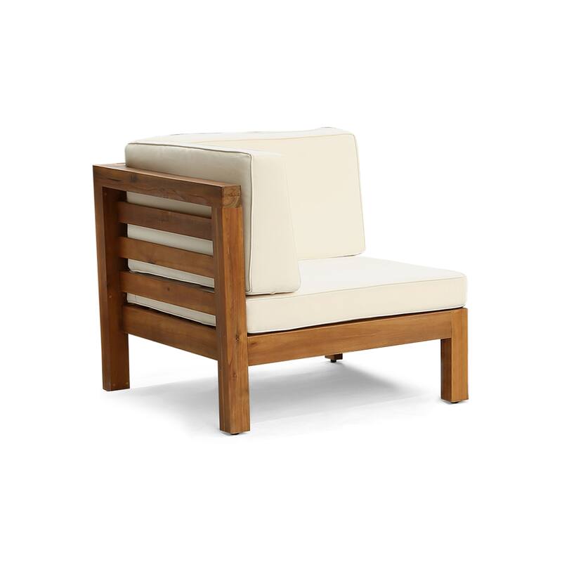 Oana Outdoor 5-seat Acacia Sofa and Club Chair Chat Set by Christopher Knight Home