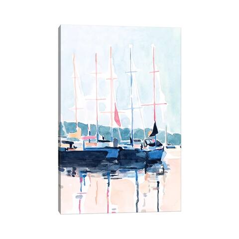 iCanvas "Watercolor Boat Club I" by Emma Scarvey Canvas Print