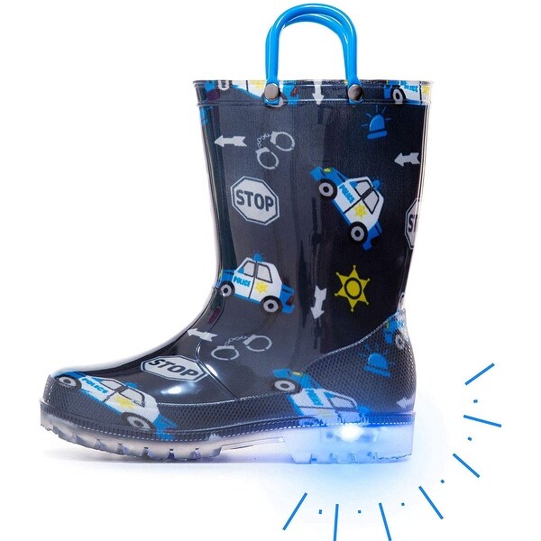 light up rain boots for toddlers