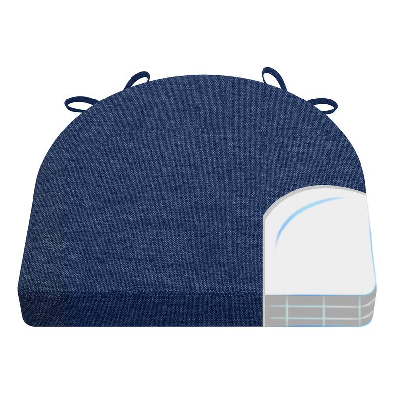 AAAAAcessories 17 in. X 16 in.Indoor Strap Non-slip Chair Cushion for Multi-scenario Setups (2 Pack) - N/A