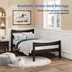 preview thumbnail 9 of 8, Gymax Twin Size Platform Bed Frame Foundation w/Headboard &Wood Slat - Espresso