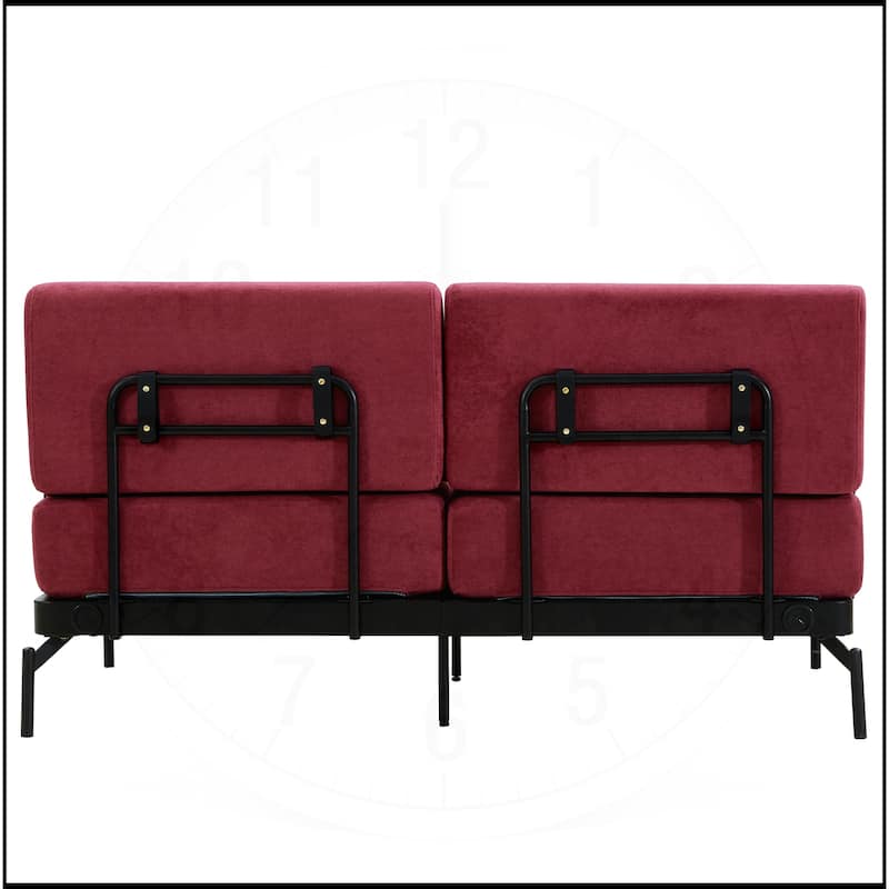 59" Loveseat Sofa with Flexible USB Ports