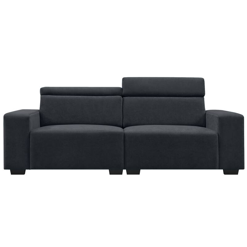 Kata Spacious and Comfortable Velvet Loveseat for Living Room