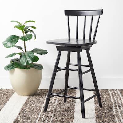 SAFAVIEH Tage Swivel 25-inch Counter Stool - 17 in. W x 17 in. D x 38 in. H