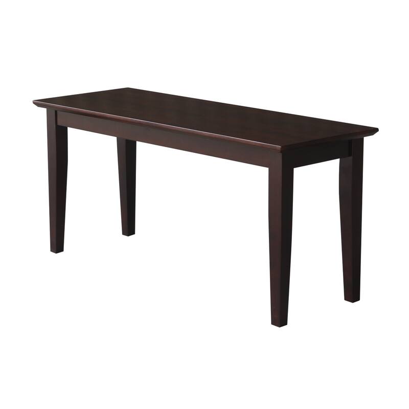Shaker Style Bench - 39" x 14" - 39" x 14" - Rich Mocha