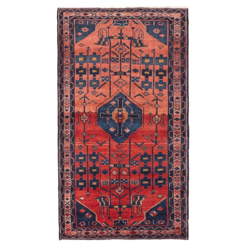 ECARPETGALLERY Hand-knotted Konya Anatolian Red Wool Rug - 4'3 x 7'9