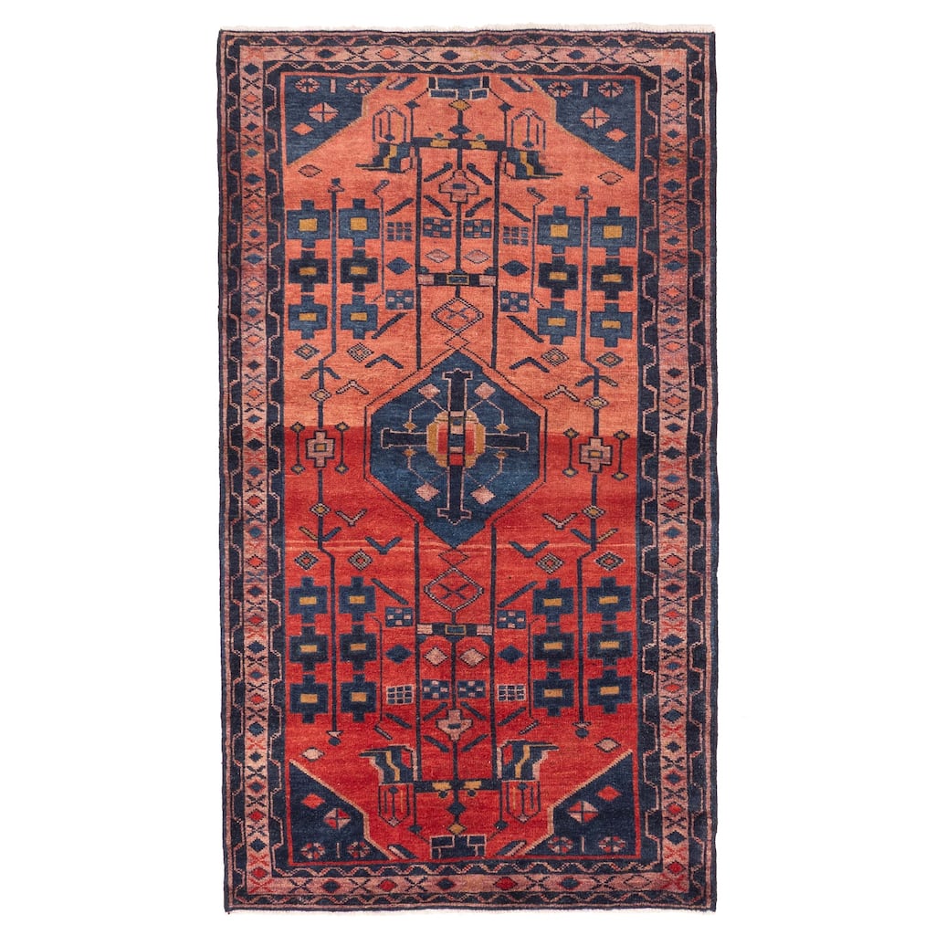 ECARPETGALLERY Hand-knotted Konya Anatolian Red Wool Rug - 4'3 x 7'9