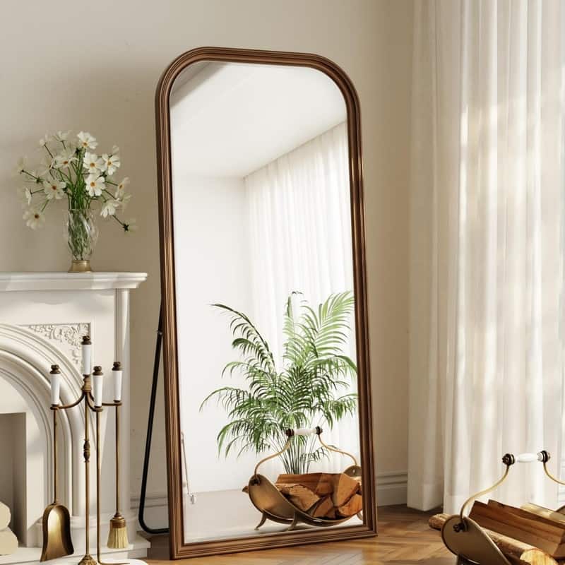 Oversized Vintage Floor Mirror Full Length Dressing Mirror Wall Mounted