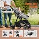 preview thumbnail 25 of 28, Carbon Steel Foldable 5-in-1 Stroller with Reversible Seat - 34.6” L x 23.6” W x 46.5” H