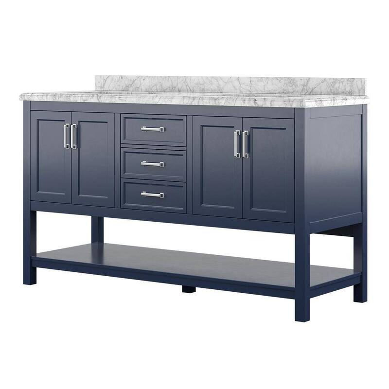 Design Element Affinity 61" Double Sink Vanity