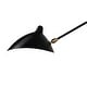 preview thumbnail 4 of 6, Minimalist 2-Lights Swinging Arm Wall Lighting, Adjustable Black Wall Reading Office Lights