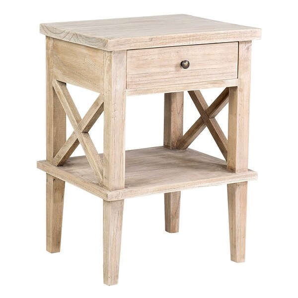 mindi wood nightstand