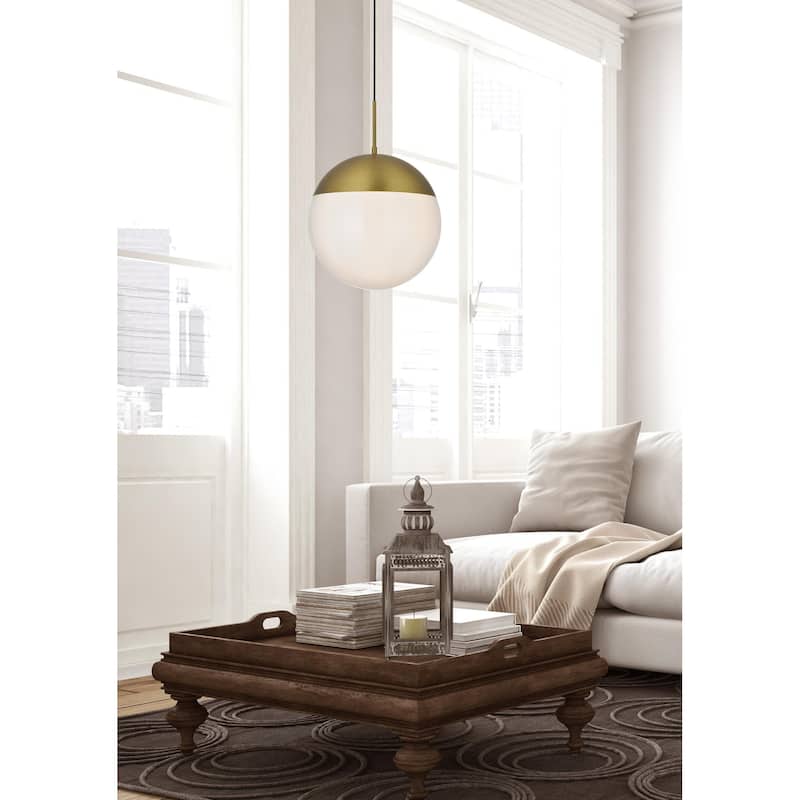 1-Light Pendant with 14 inch Frosted White Glass