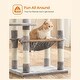 preview thumbnail 7 of 7, FEANDREA Cat Tree, 58" Multi-Level Cat Tree with Sisal-Covered Scratching Posts, Plush Perches,Cat Tower Furniture