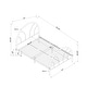 preview thumbnail 8 of 9, Hind Contemporary Full Metal Double Arch Platform Kid Bed by Furniture of America