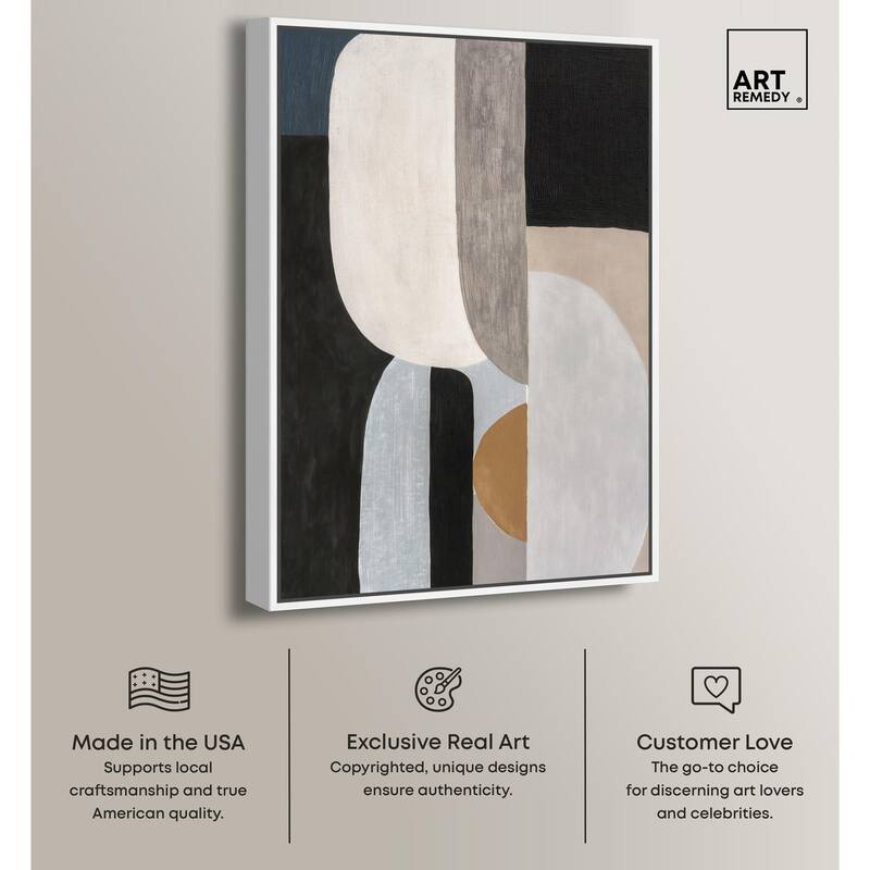 Interlocking Segments II Canvas by Art Remedy