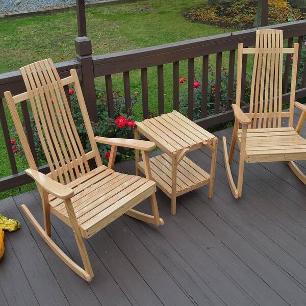 slide 2 of 5, Bent Oak Rocker Set