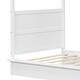 preview thumbnail 9 of 8, Canopy Platform Bed with LED Lights and Headboard, White