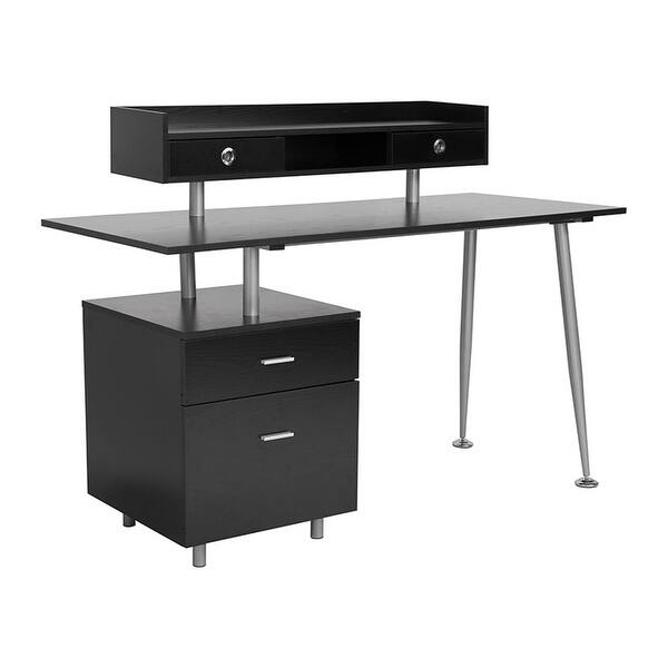 Shop Offex Contemporary Home And Office Desk With 2 Drawers And