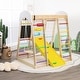 preview thumbnail 1 of 5, Indoor Playground Climbing Gym Kids Wooden 8 in 1 Climber Playset