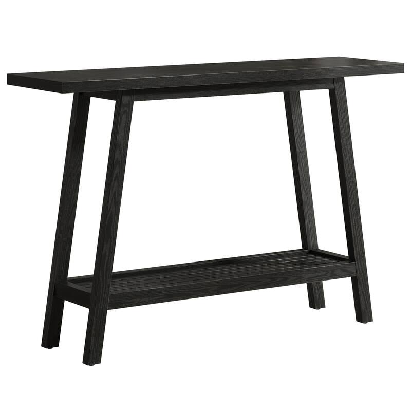 Solid Wood Console Table, Entryway Table with Storage Shelf, Couch Behind Sofa Table Hallway Foyer Accent Table