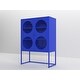 preview thumbnail 7 of 8, Metal 2 Mesh Doors Storage Cabinet with 3 Shelves