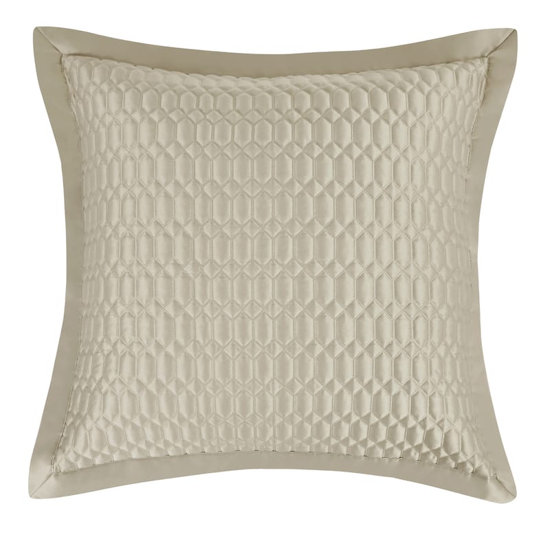 Brilliance 20" Square Quilted Decorative Throw Pillow