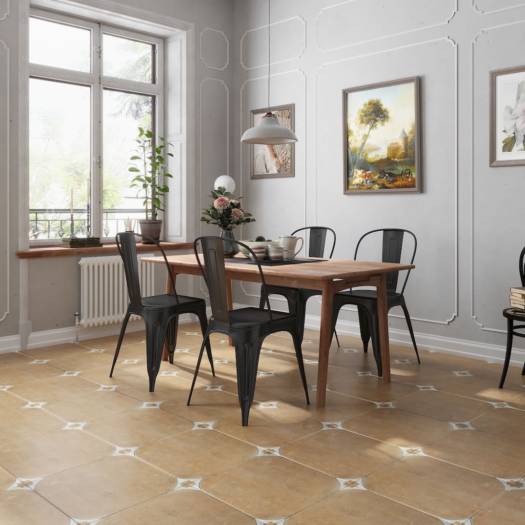 Apollo tile 18" x 18" Citadel Matte Sephia Brown Porcelain Tile (14.75 sq ft/case) - 7 Pack