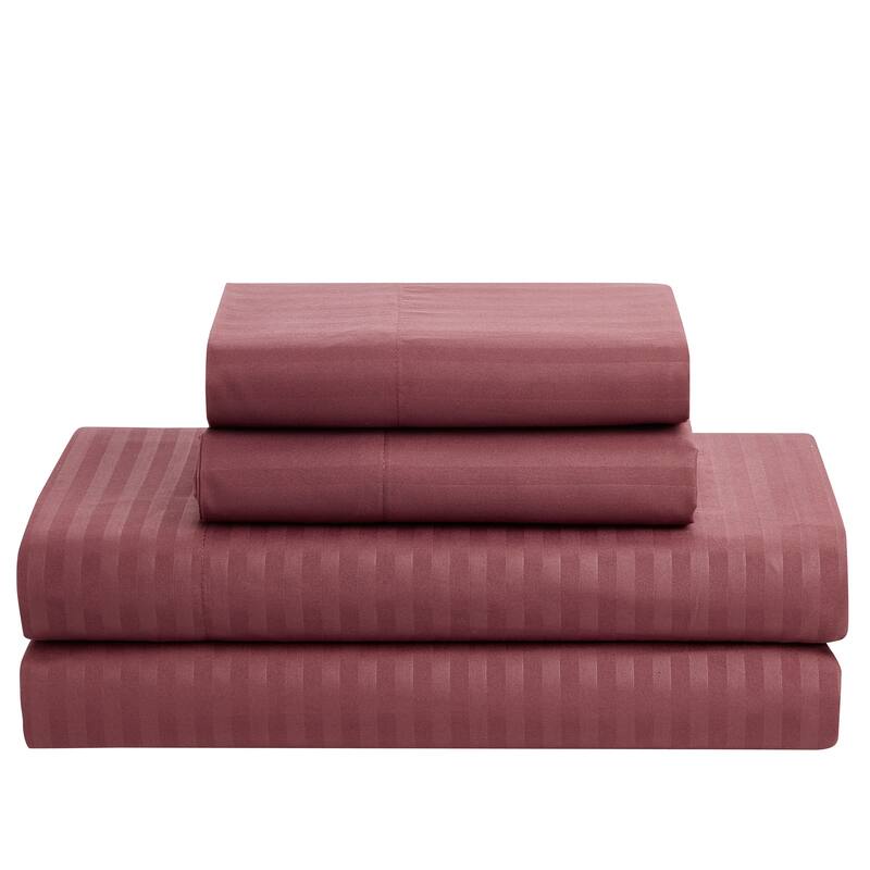 Soft Dobby 8-piece Striped Down Alternative Bed-in-a-Bag Set w/ Sheets