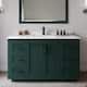Option Green / White Quartz Top / Matte Black Hardware