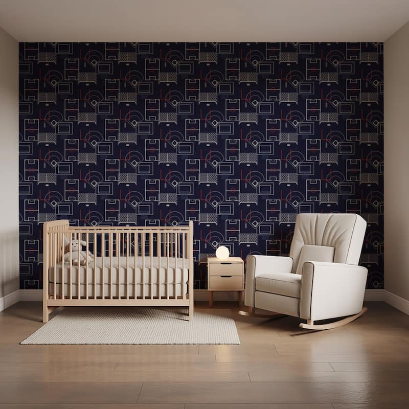 Veer Decor Sports Play Zone Peel and Stick Wallpaper