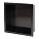 preview thumbnail 7 of 7, ALFI brand 12" x 12" Brushed Black PVD Stainless Steel Square Single Shelf Shower Niche