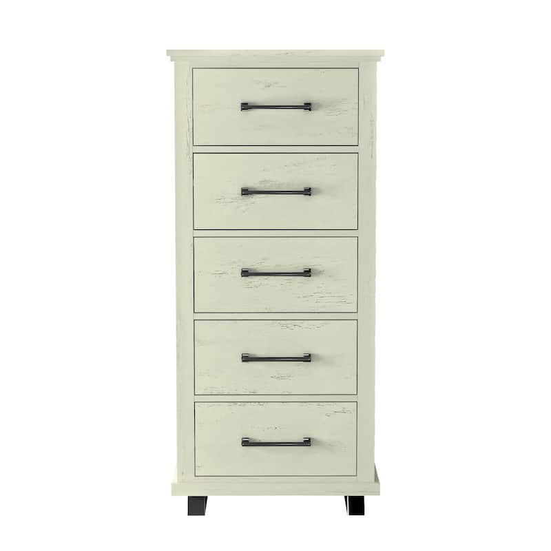 Farmhouse 4-Piece Bedroom Set - 2 Nightstand, 1 Chest and 1 Dresser