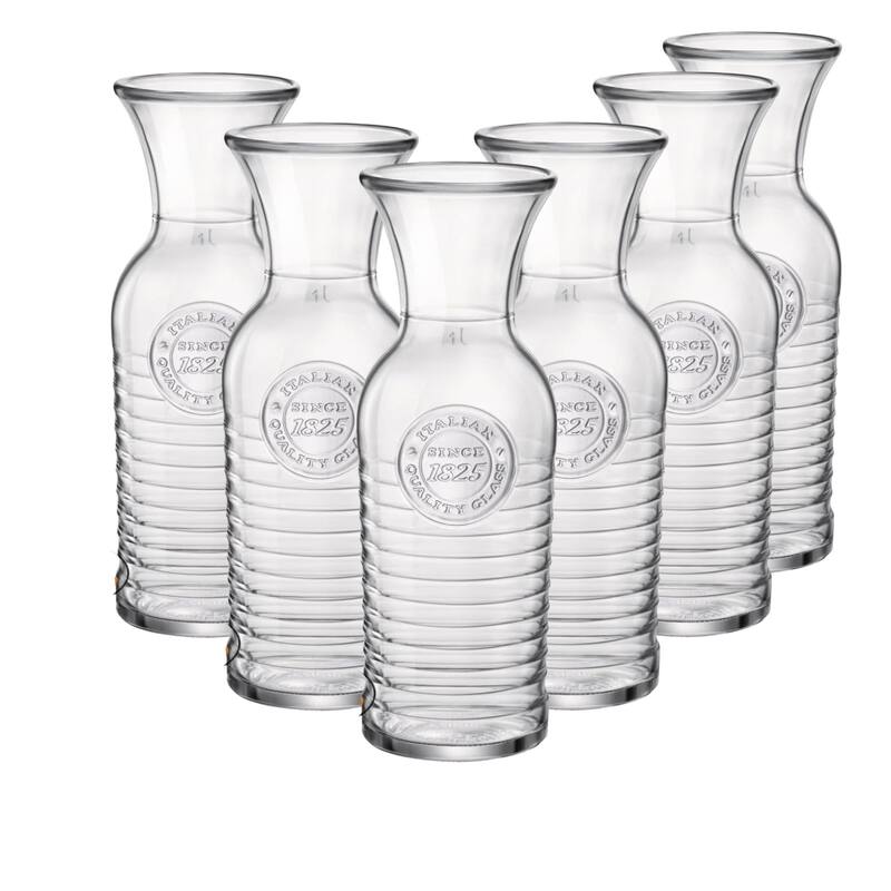 Bormioli Rocco Officina 1825 33.75oz Glass Carafe - Set of 6