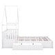 preview thumbnail 5 of 22, Queen Size Platform Bed Kids Floor Bed with House & Guardrail Frame Design Headboard and 2 Storage Drawers, No Box Spring Needed