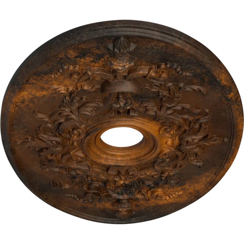 30 3/4"W x 21/14"H x 3 7/8"ID x 1 5/8"P Alexa Ceiling Medallion