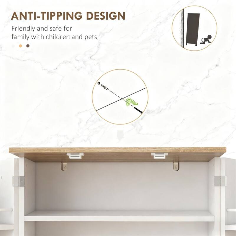 Microwave Cabinet,Tall Kitchen Pantry Cabinet,Kitchen Hutch