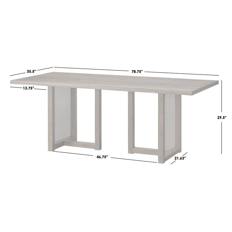 Lifestorey Felicity Live Edge Dining Set