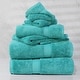 preview thumbnail 152 of 159, Superior Egyptian Cotton Pile Heavyweight 6-Piece Towel Set 6-Piece Set - Turquoise