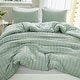 preview thumbnail 3 of 33, 3 Pieces Lightweight Summer Seersucker Bedding Comforters Sets