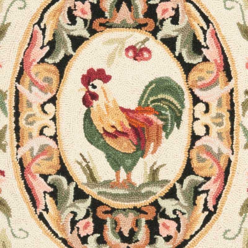SAFAVIEH Handmade Chelsea Myranda French Country Rooster Wool Rug