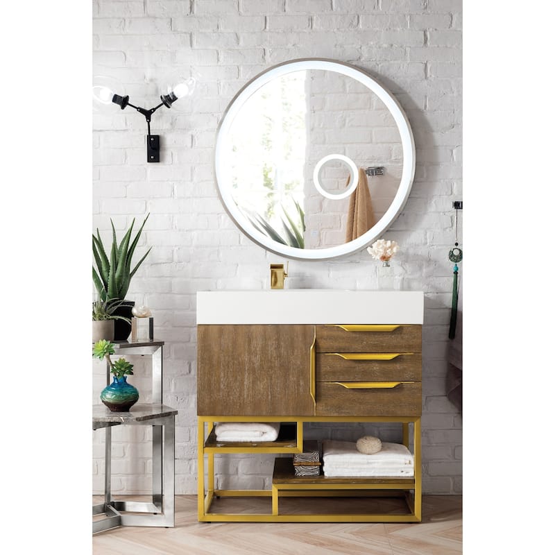 James Martin Vanities 983-V36-RG-GW Columbia 36" Free Standing Single