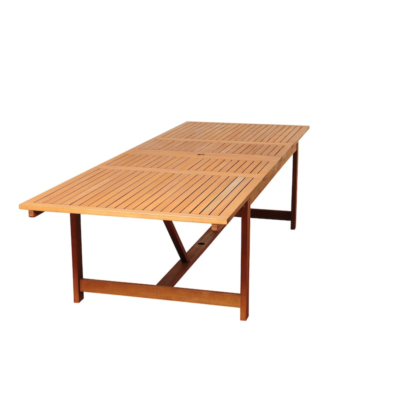 Amazonia Outdoor Patio 9pc Pentel Patio Extendable Dining Set