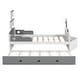 preview thumbnail 6 of 7, Gray Twin Pine Boat-Shaped Platform Bed with Trundle, Storage, Rails